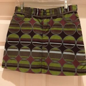 Mini skirt. Unique pattern