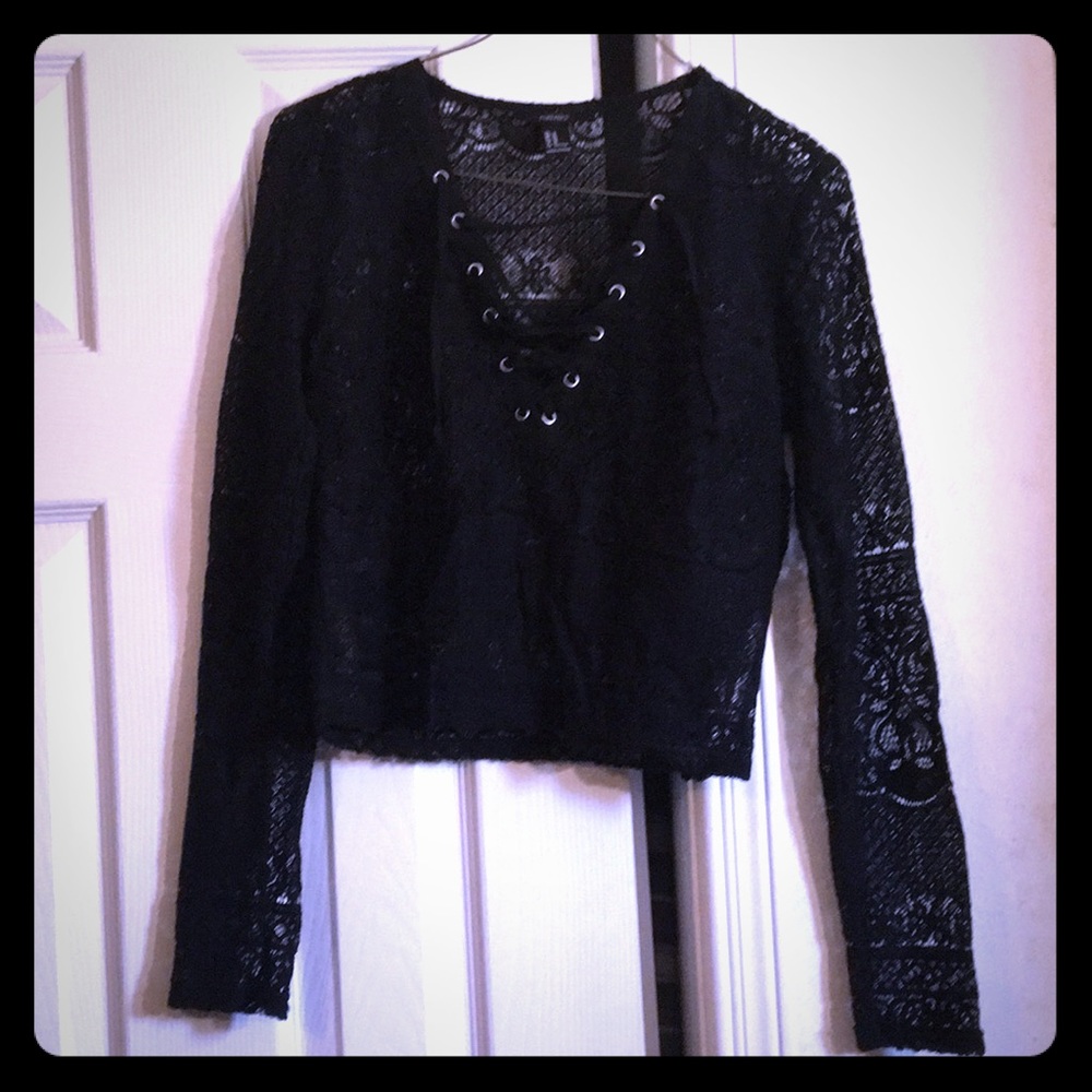 Forever 21 Lace Crop Top