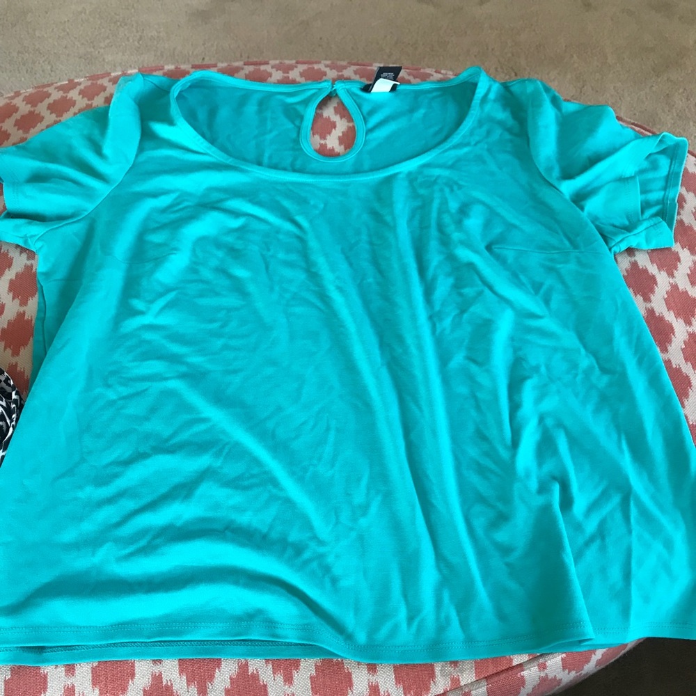 Teal blouse