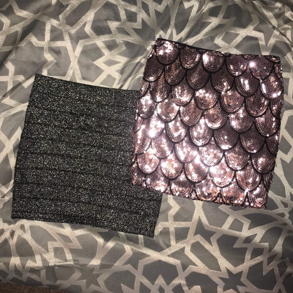 🚨HOLIDAY BUNDLE - Set of two bodycon mini skirts