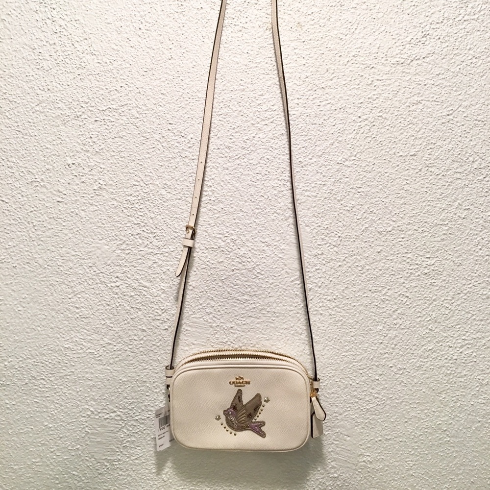 💕NWT COACH💕 CROSSBODY POUCH LEATHER BAG - Picture 4 of 7