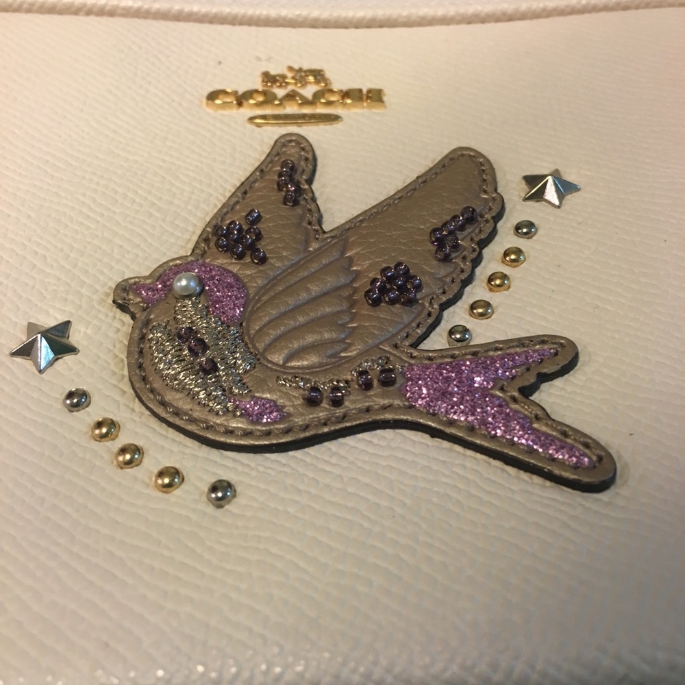 💕NWT COACH💕 CROSSBODY POUCH LEATHER BAG - Picture 3 of 7