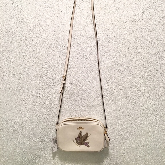 💕NWT COACH💕 CROSSBODY POUCH  LEATHER BAG - Picture 4 of 7