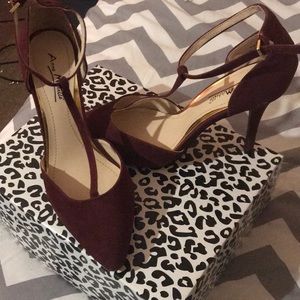 Burgundy heels
