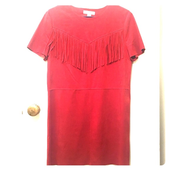 Burnt Red Fringe Dress - Picture 5 of 5