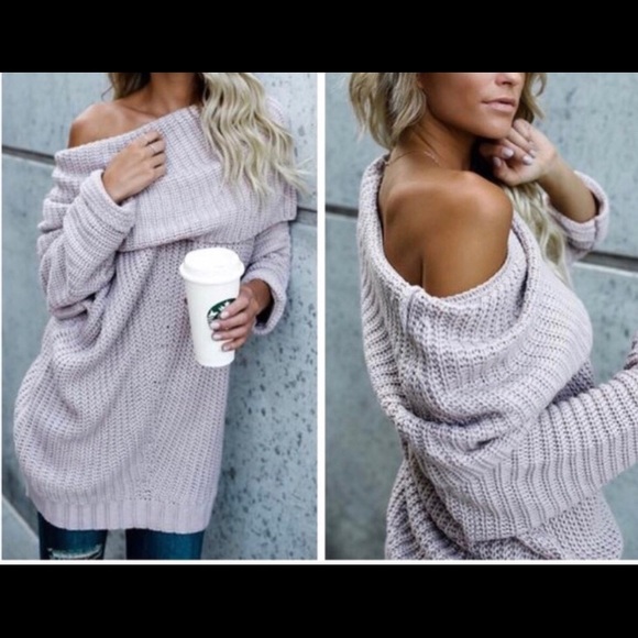 Sweaters - Super soft off shoulder oversized sweater!