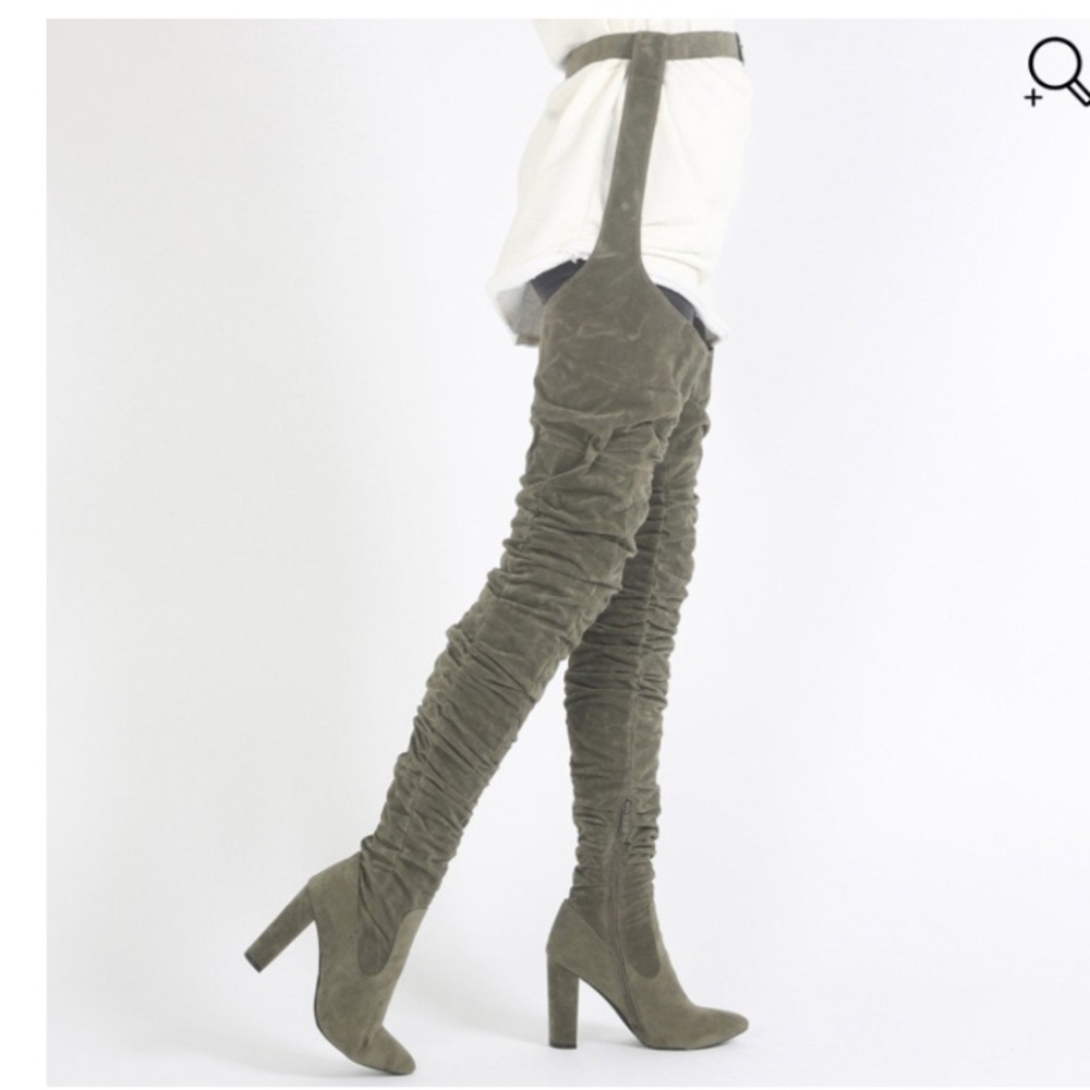LAST ONE! Thigh High Belted Boot