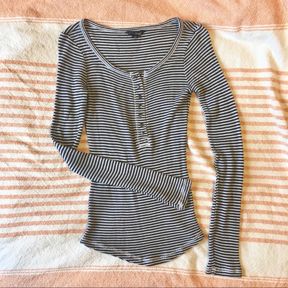 Lucky Brand | Striped Thermal Top