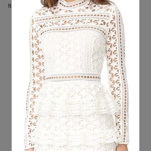 Self Portrait White Lace Dress