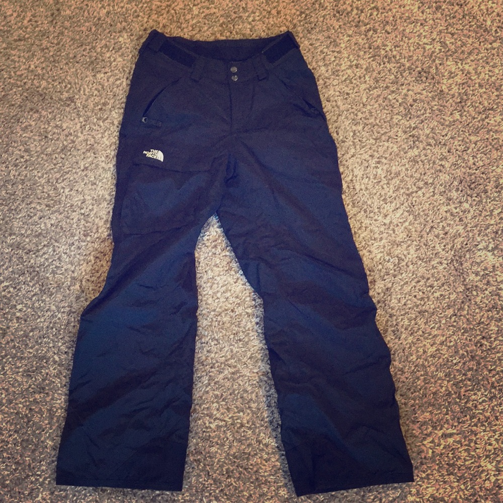 North face xs/s ski/snowboarding pants; black.