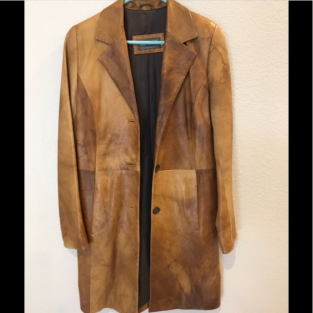 Leather coat