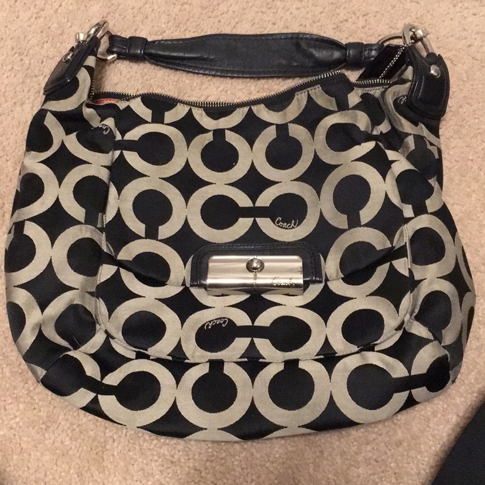 Kristin op art hobo bag