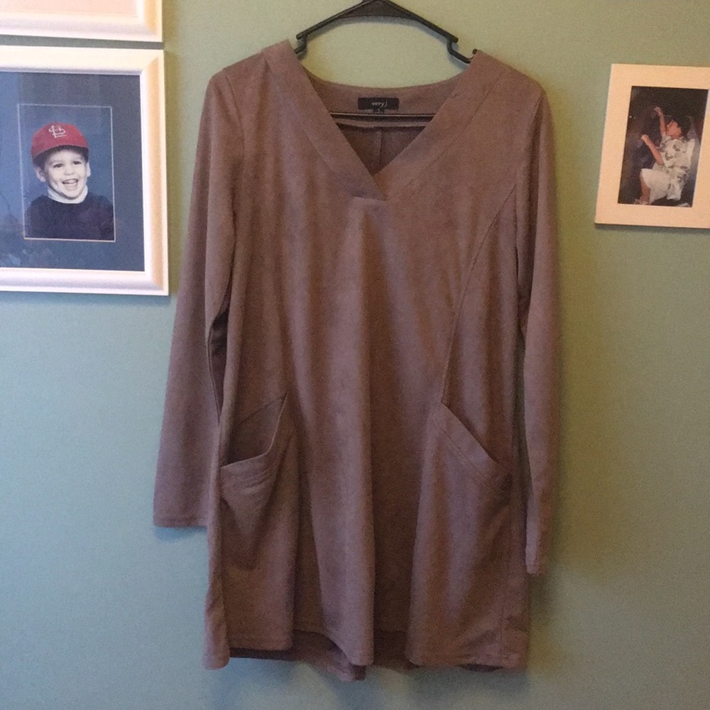 ❌sold❌Suede tunic dress