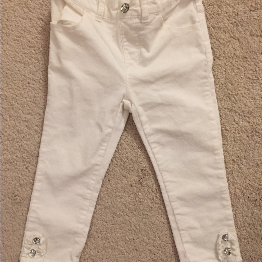 Gymboree white courdoroy pants