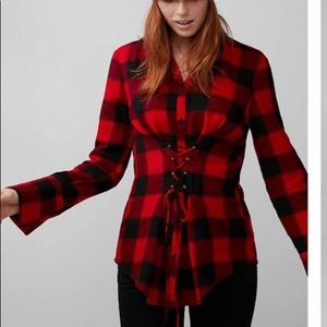 Express corset shirt XS NEW