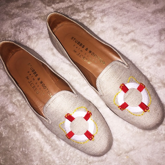 Stubbs & Wootton for J Crew Loafers in Nautical