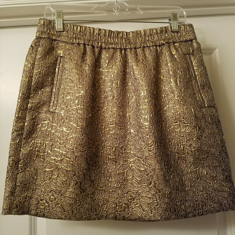 Gold Mini Skirt