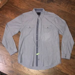 Men's 7 Diamonds Denim Button Down Shirt