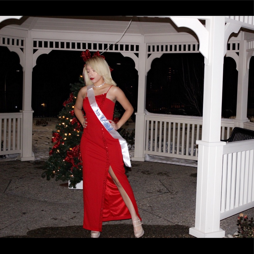 Red dress
