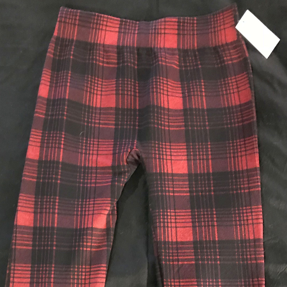 Red Plaid leggings