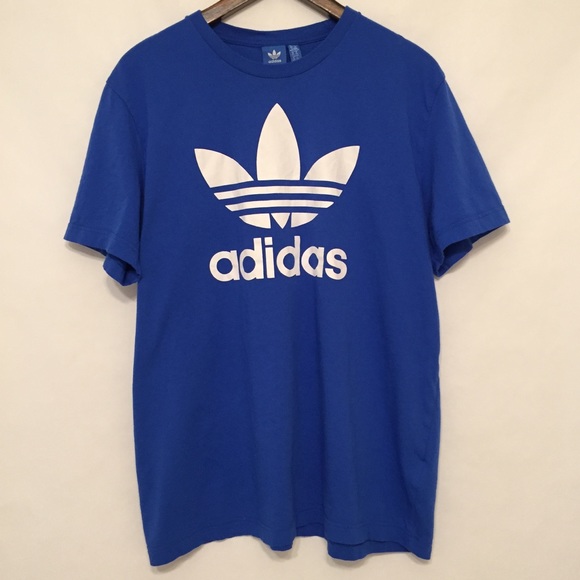 adidas Other - Adidas Royal Blue White Original Logo Tee Size XL