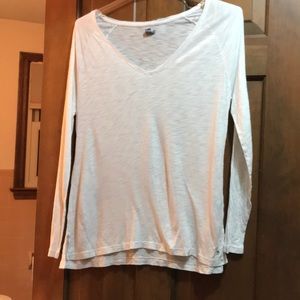 NWT Aerie Easy Fit Long Sleeve Top Medium White