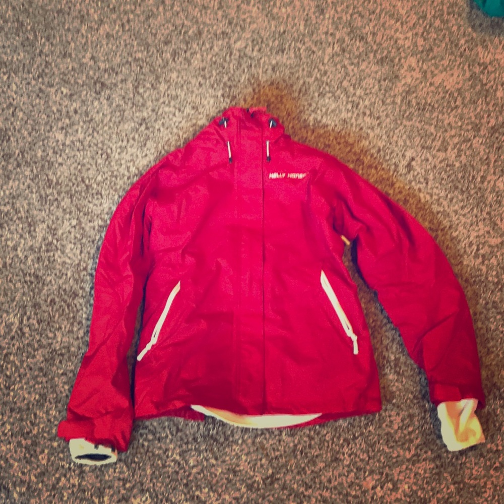 Red winter jacket