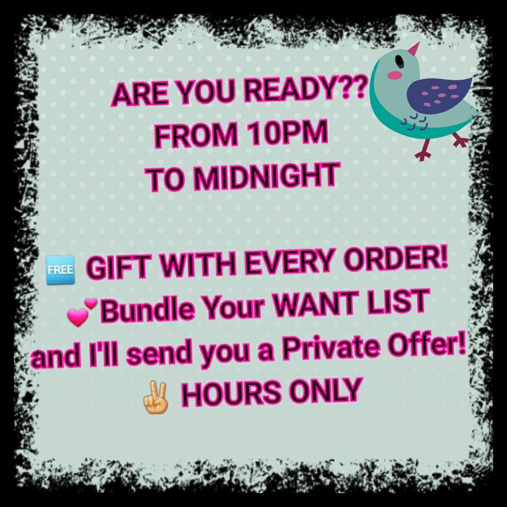 💕FLASH SALE TILL MIDNIGHT💕 READ BELOW