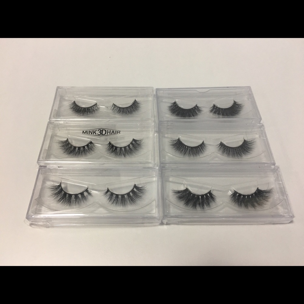 6 pairs 3D mink eyelash handmade