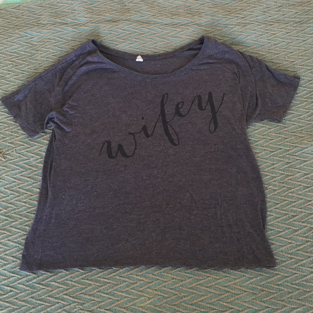“Wifey” crop top