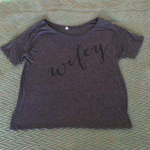 “Wifey” crop top