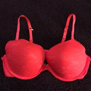 xhilaration lacy pink bra