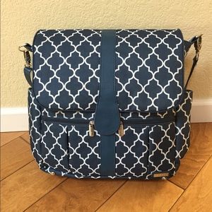 JJ Cole Backpack Diaper Bag, Navy Arbor