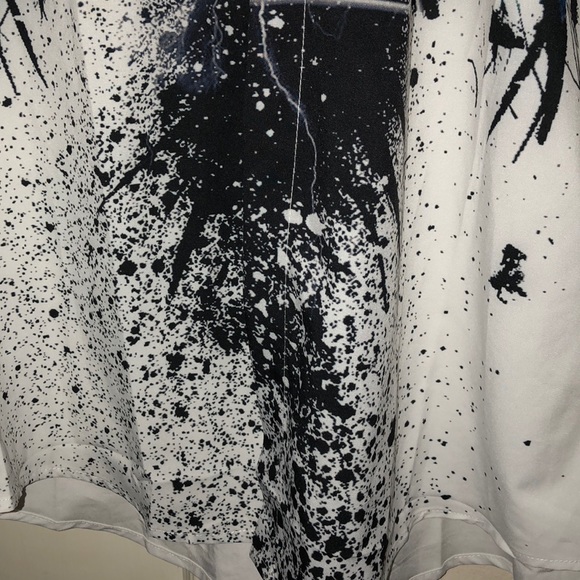 White button up with eagle paint print - Picture 3 of 4