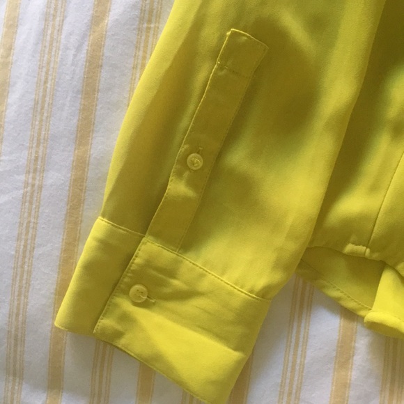 Express bright lime yellow blouse - Picture 5 of 5