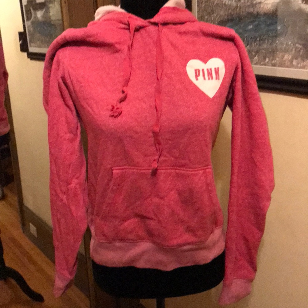 Never worn vs pink hoodie