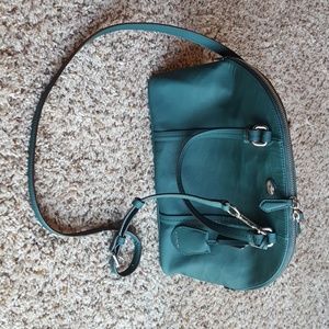 New Coach leather sierra satchel in hunter green