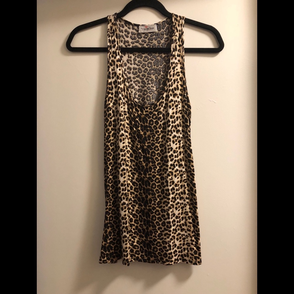 The ZigZag Stripe Leopard Day To Day Tank