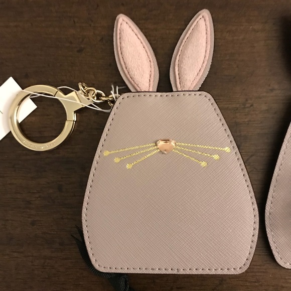 ❌SOLD OUT❌Kate Spade Leather Bunny Key Fob - Picture 2 of 2