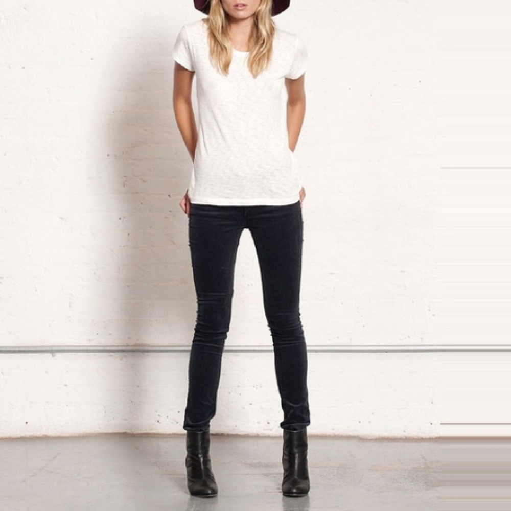 Rag and Bone Black Corduroy skinny pants