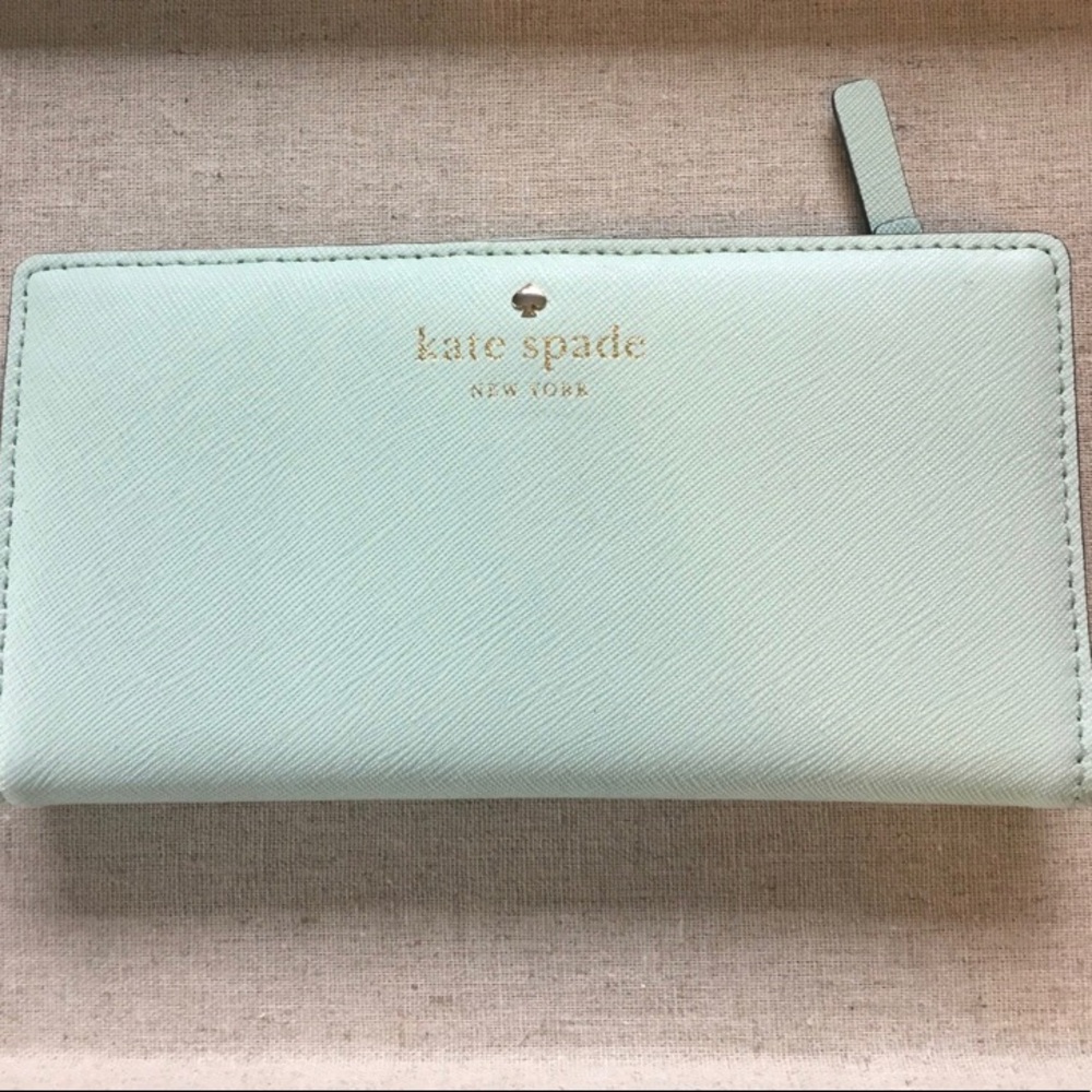Kate Spade Snap Closure Wallet in Mint Mojito