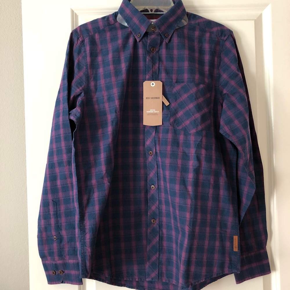 New with tags- men’s Ben Sherman long sleeve shirt