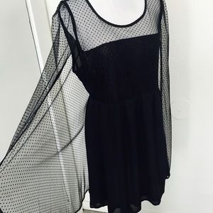 Nasty Gal Lace Cape Dress