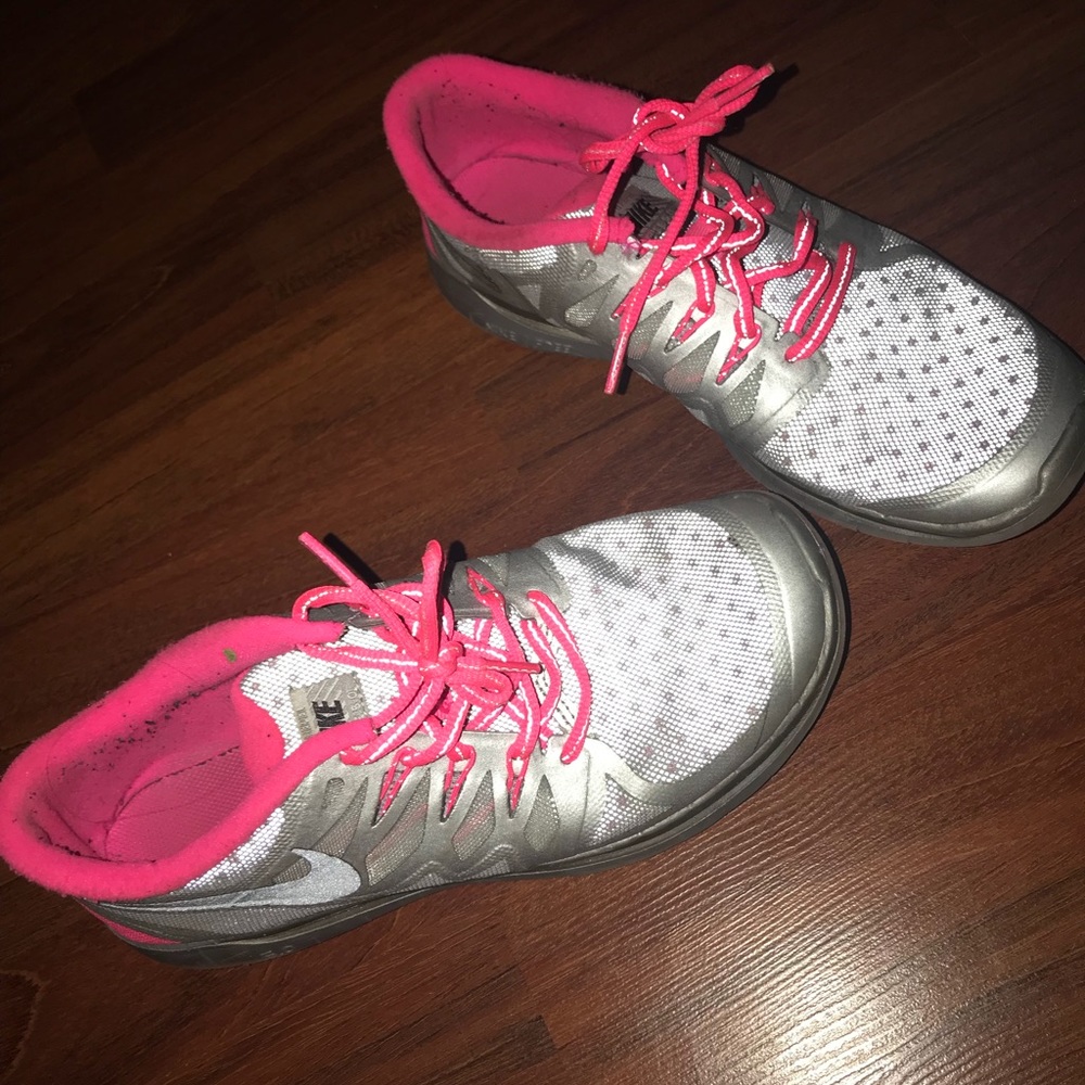 Nike free runs reflective and water proof!