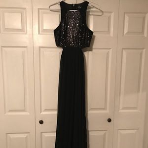 Lulu’s Black Sequin Maxi Dress