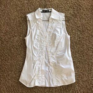 Express Sleeveless Button Down