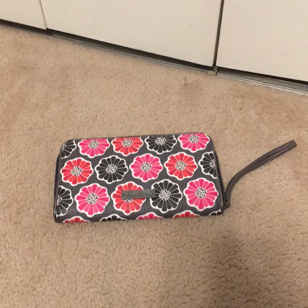 Very Bradley cheery blossoms travel wallet