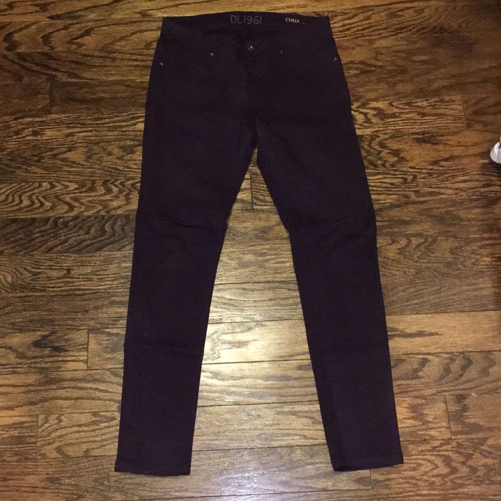 DL1969 Emma fit maroon jeans