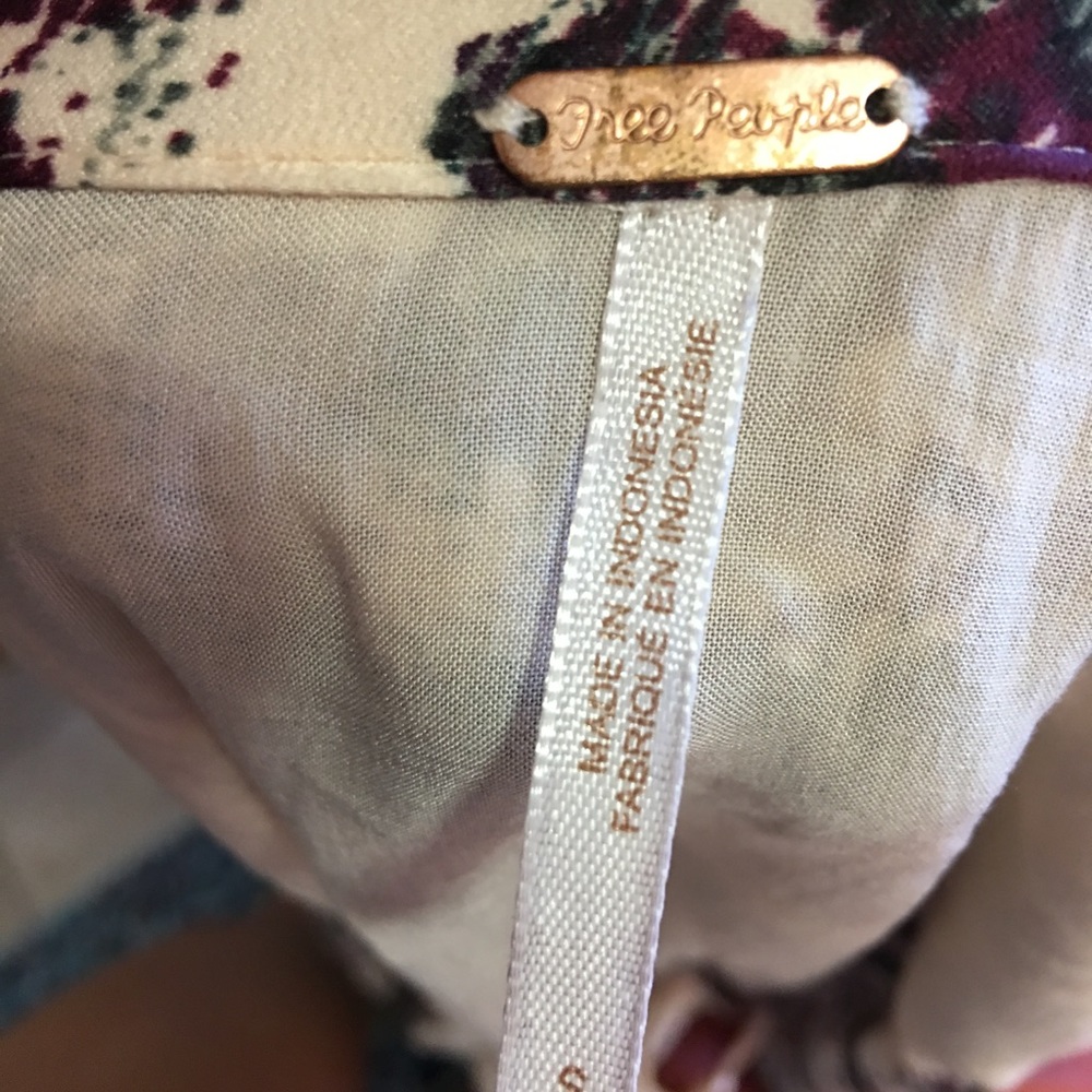 Free people floral dress with slip