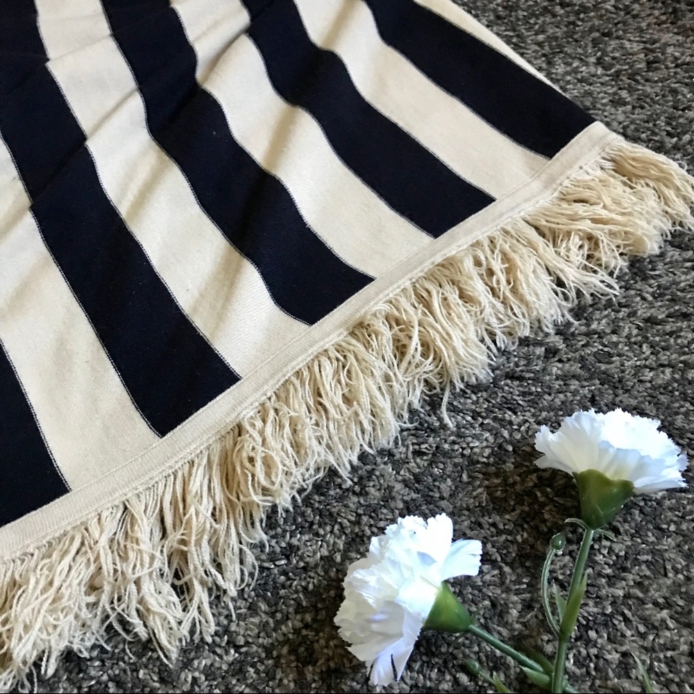 Carolyn Taylor Stripe Poncho/Cape